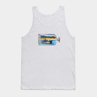 Ship In A Bottle Morro Bay California Tank Top